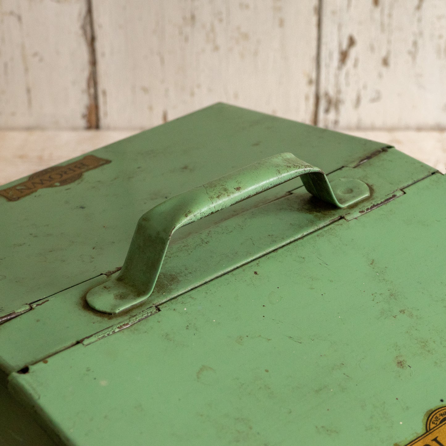 Vintage Shoe Cleaning Tin Caddy