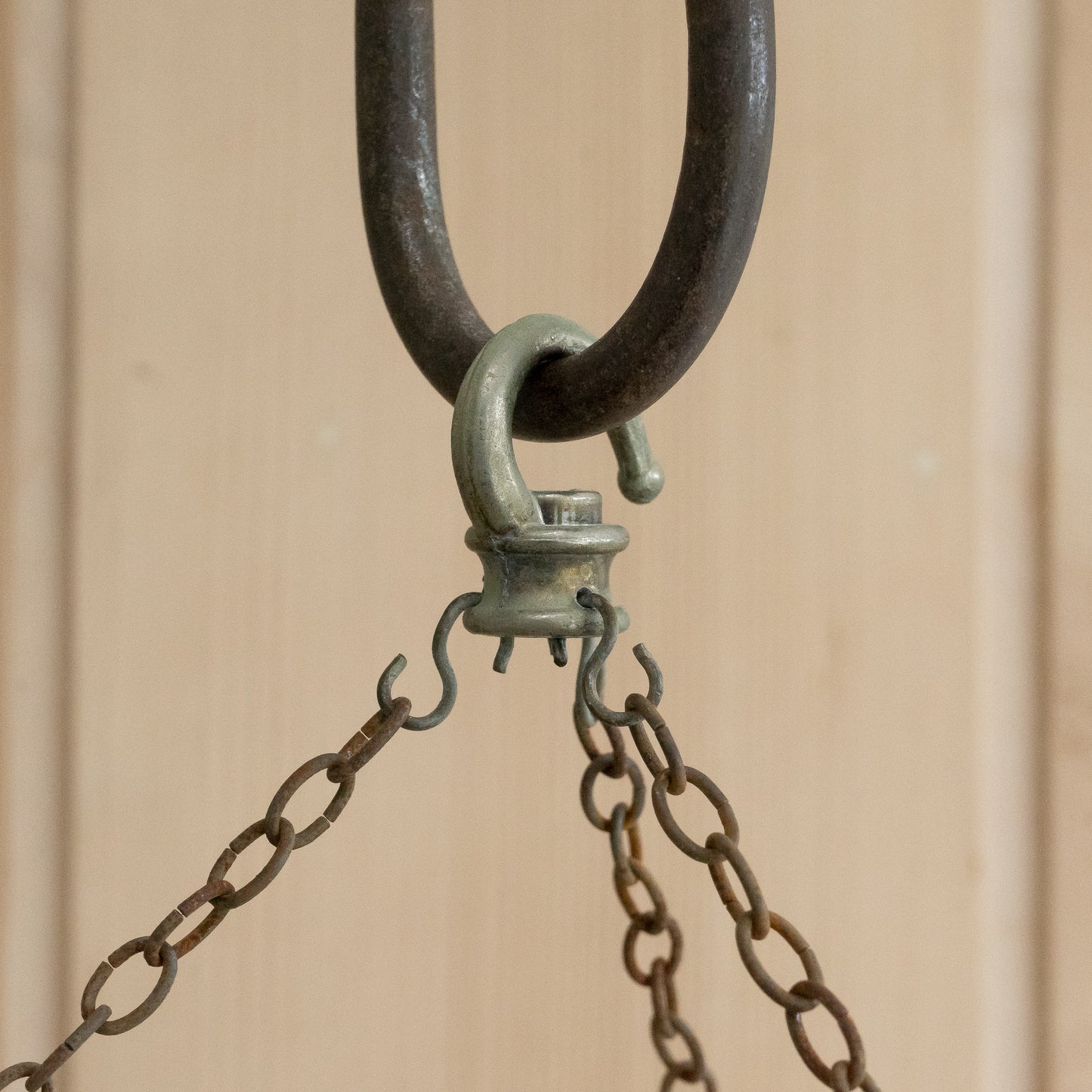 Vintage Three Tier Crystal Chandelier