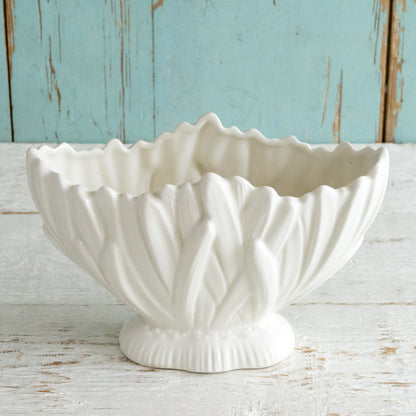 Vintage White Mantle Vase