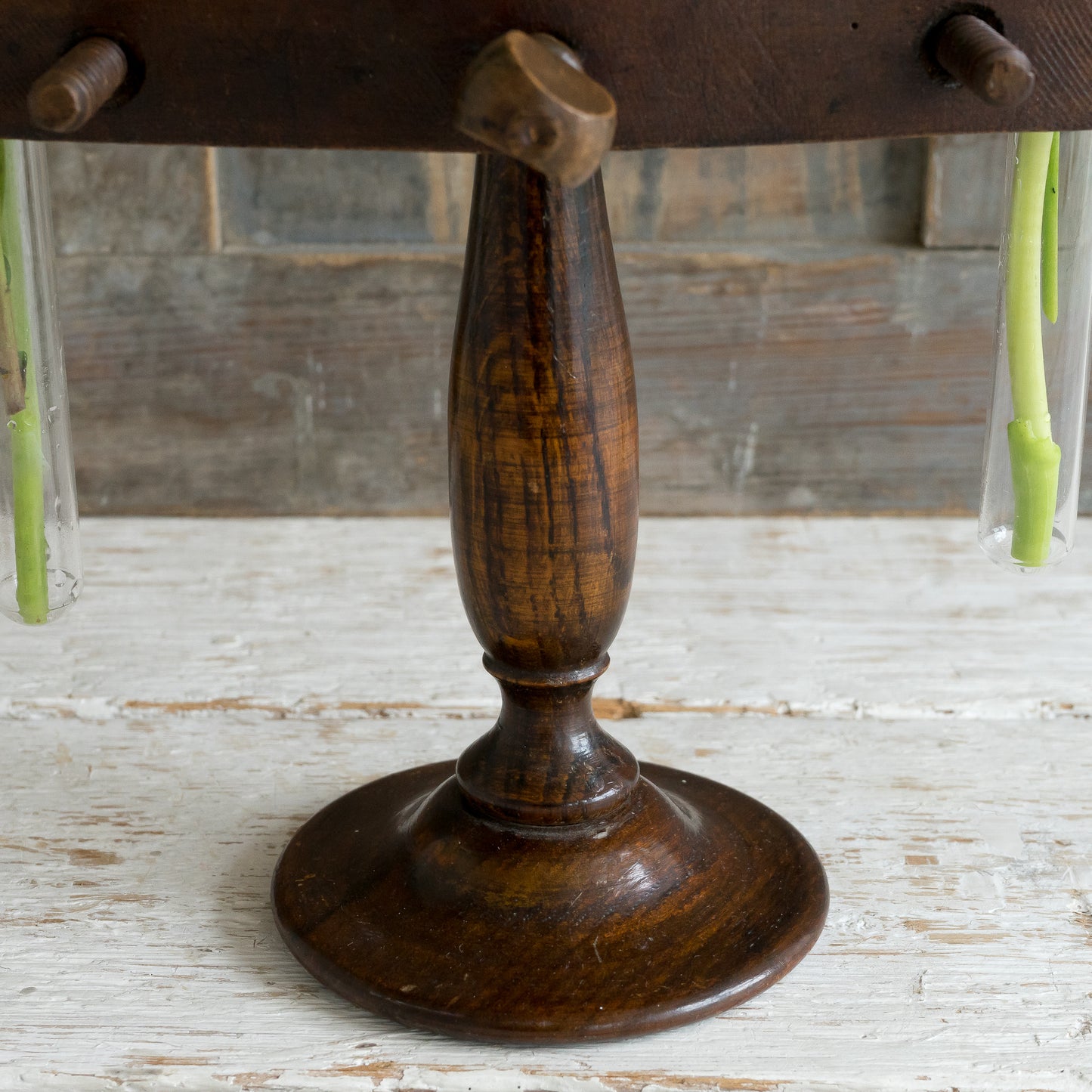 Vintage Wooden Double Test Tube Clamp