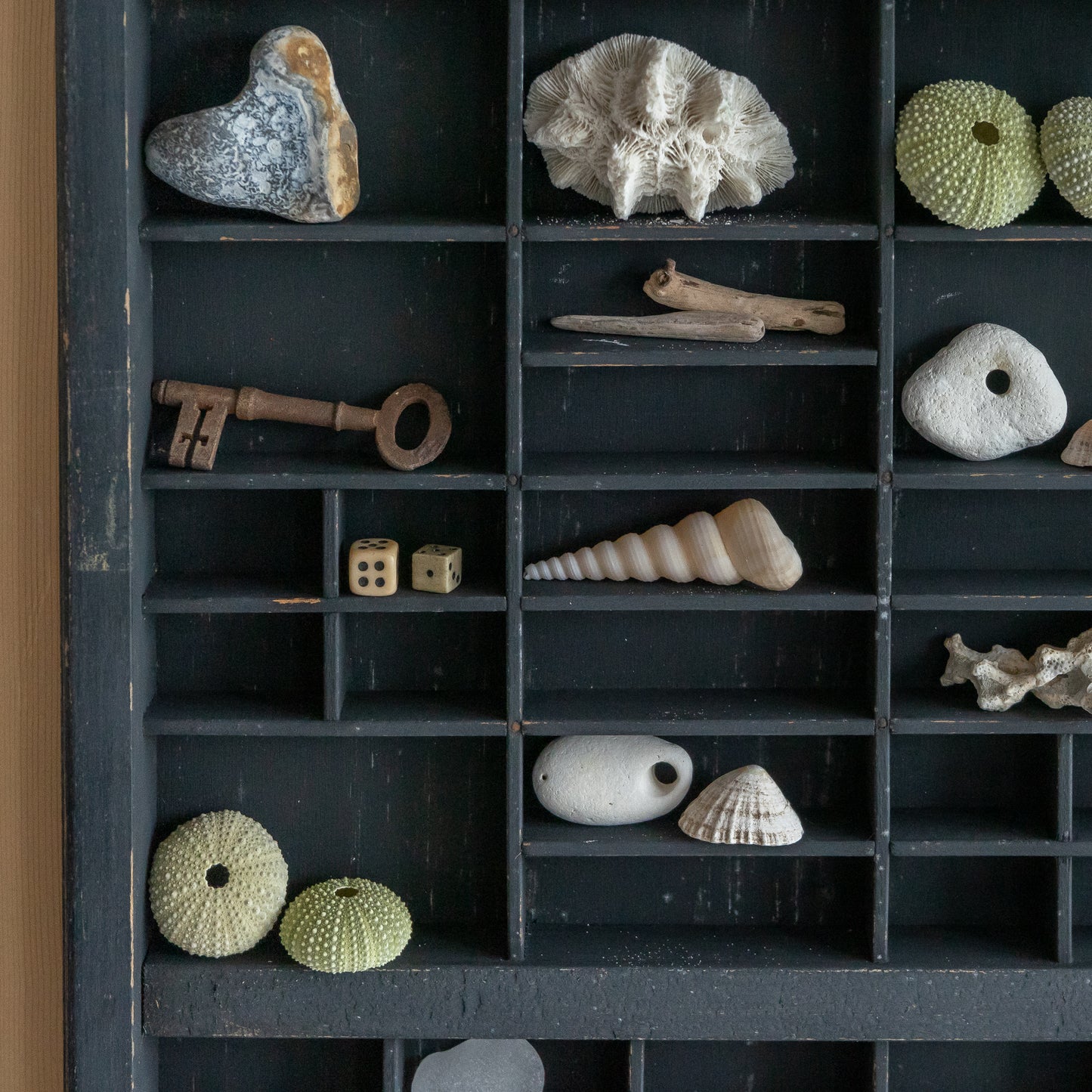 Vintage Wooden Printers Tray