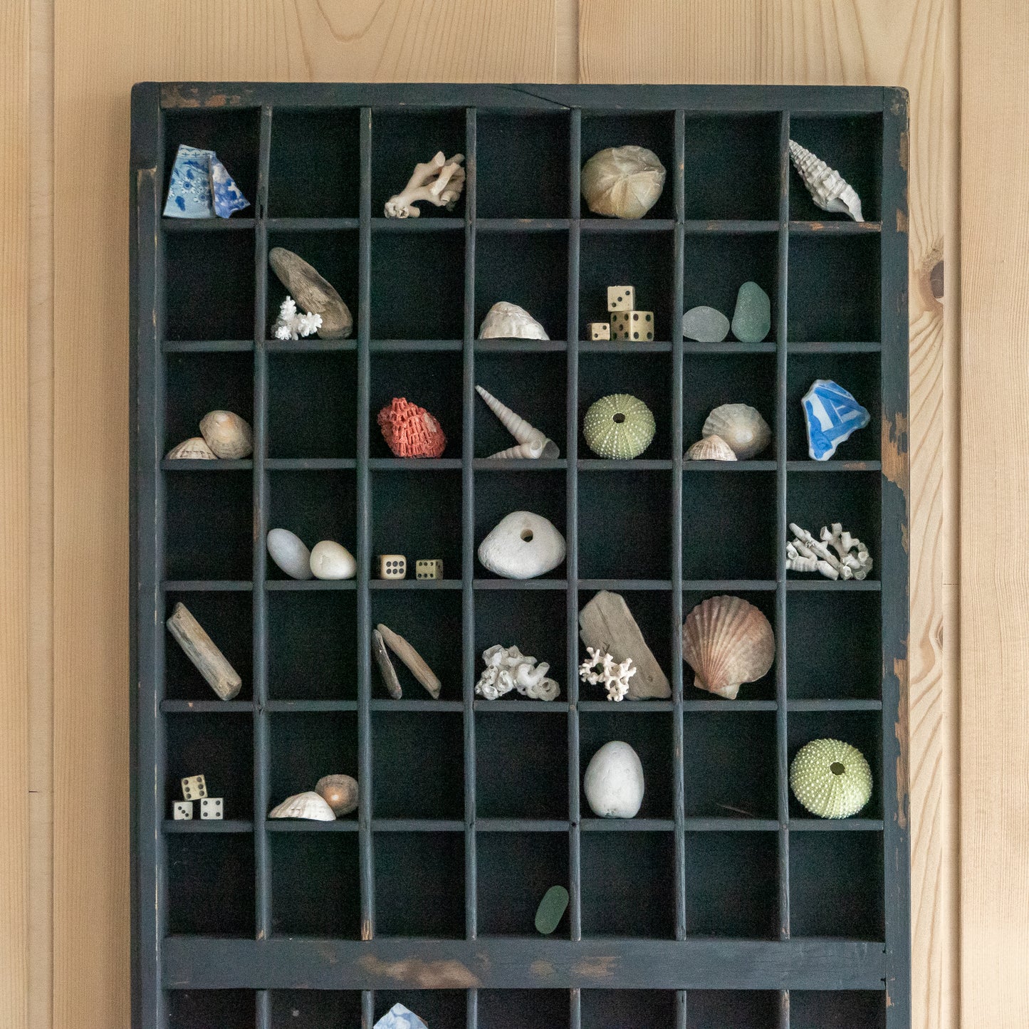 Vintage Wooden Printers Tray