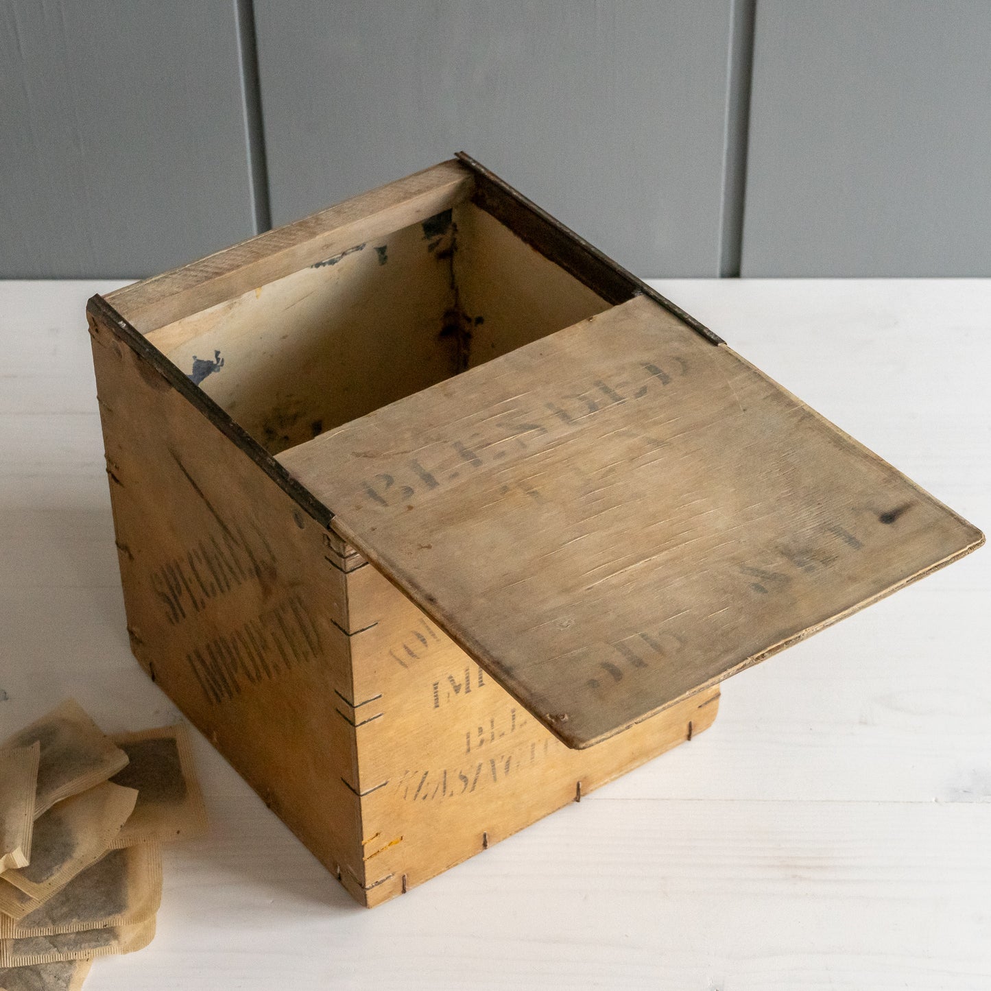 Vintage Wooden Tea Box