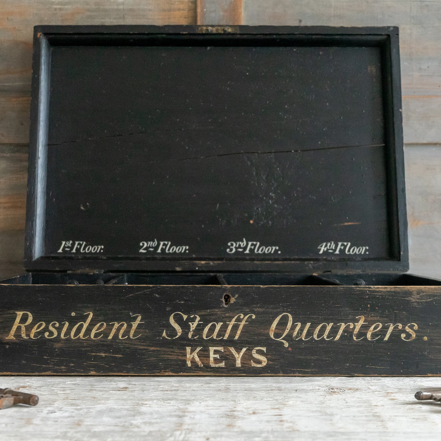 Vintage Hand Painted Key Storage Box
