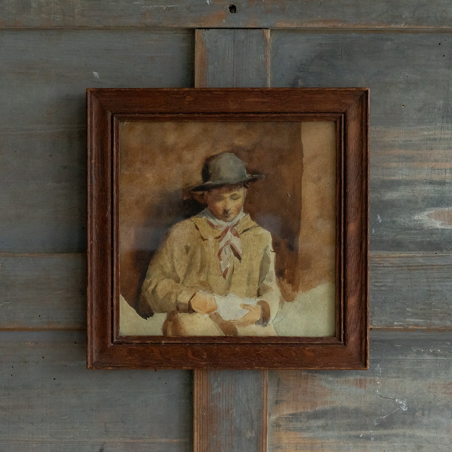 Watercolour portrait of a Young Man