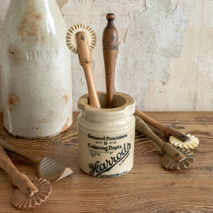 Antique Stoneware HARRODS Preserve Pot