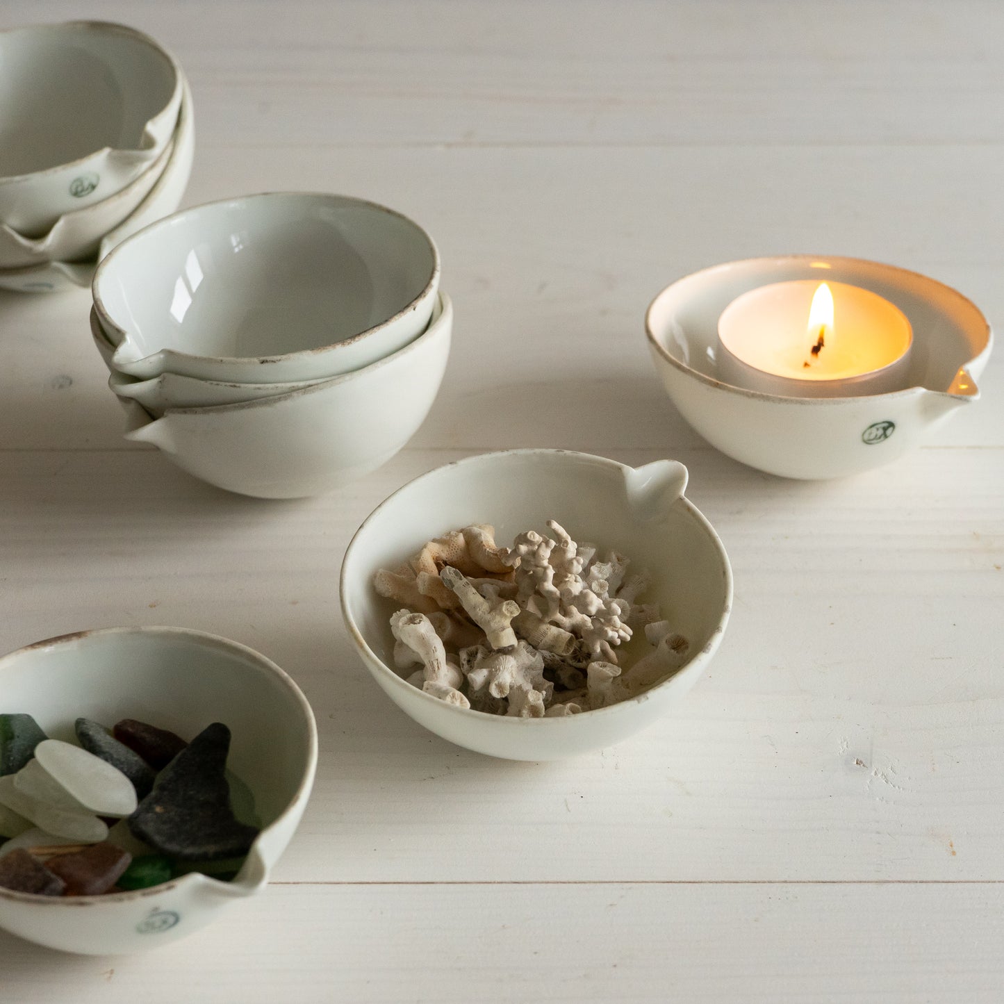 Apothecary Porcelain Crucible Bowl