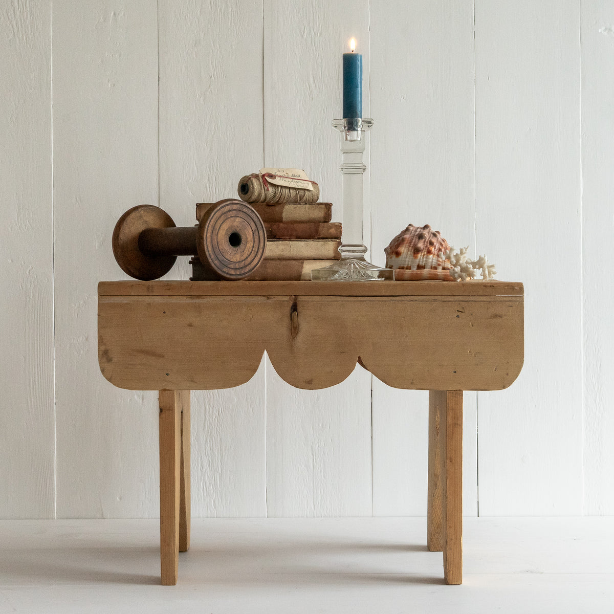 Decorative Pine Stool