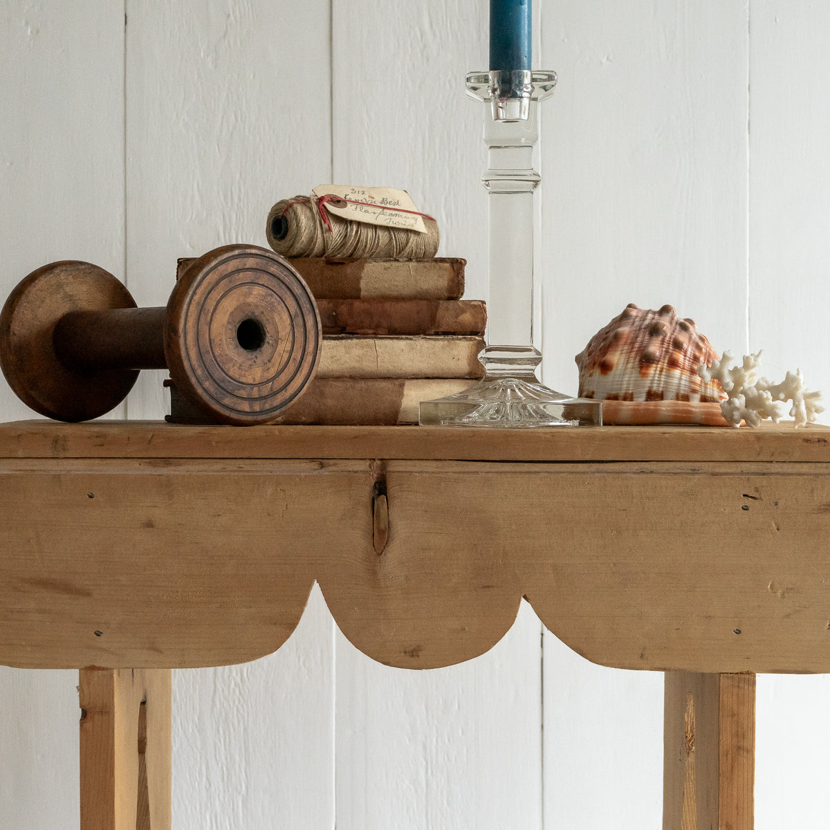 Decorative Pine Stool
