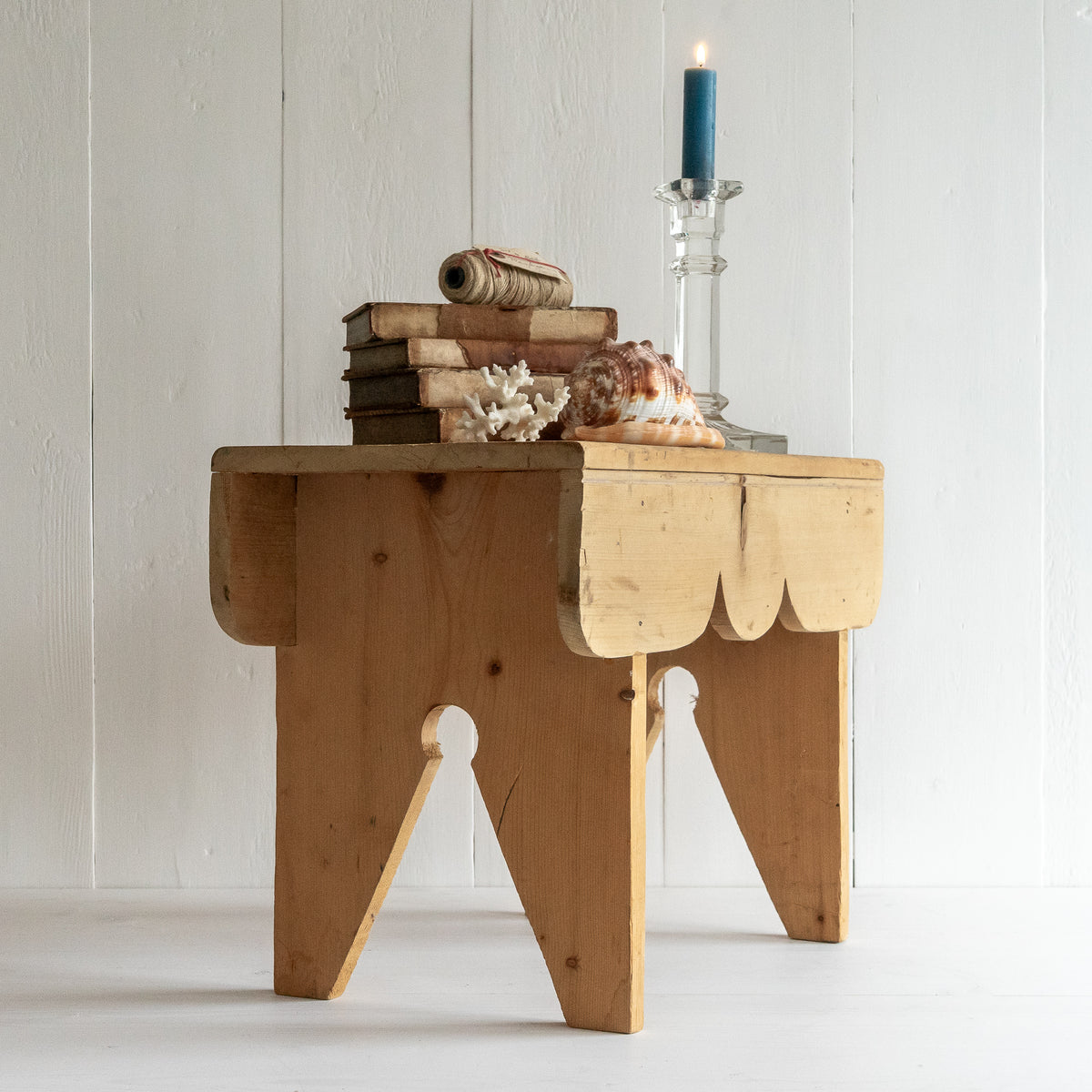 Decorative Pine Stool