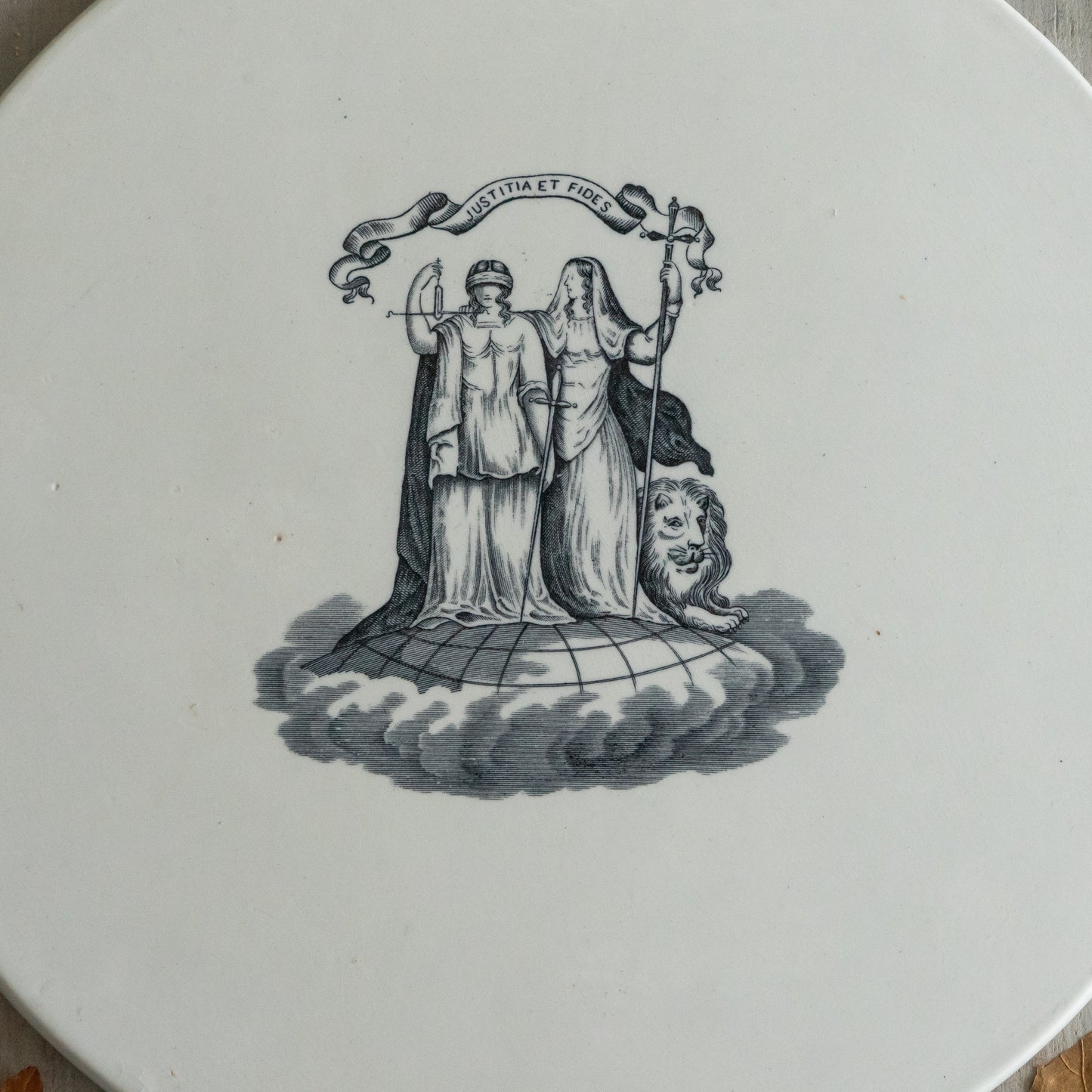 Edwardian Ironstone Scale Plate