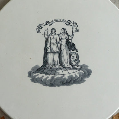 Edwardian Ironstone Scale Plate