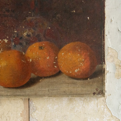 Still Life Oil Painting of Oranges