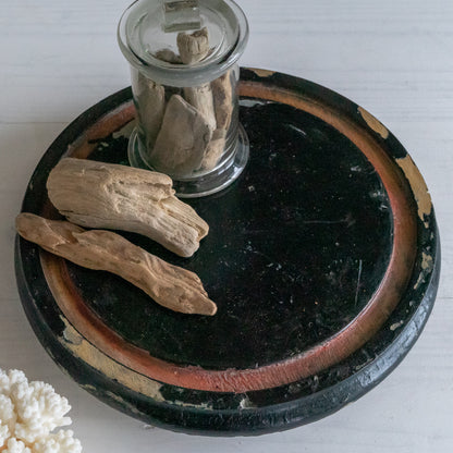 Large Ebonsied Wooden Dome Base