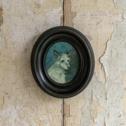 Little Watercolour painting of a Cute Pup