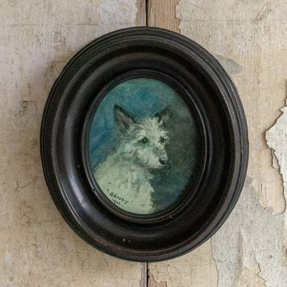 Little Watercolour painting of a Cute Pup