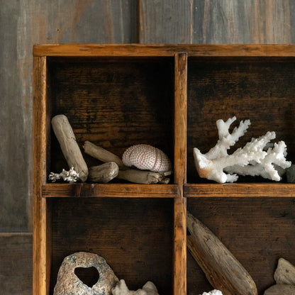 Little Wooden Pigeon Hole Shelf