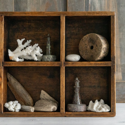 Little Wooden Pigeon Hole Shelf