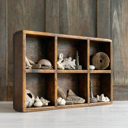 Little Wooden Pigeon Hole Shelf