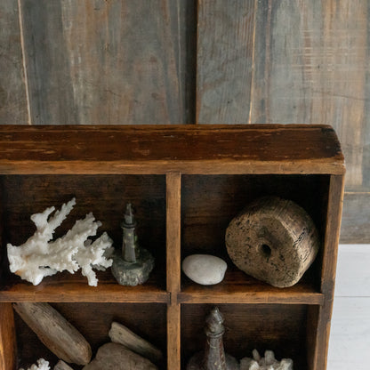 Little Wooden Pigeon Hole Shelf