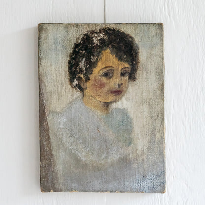 Sweet Little Portrait Painting of a Child