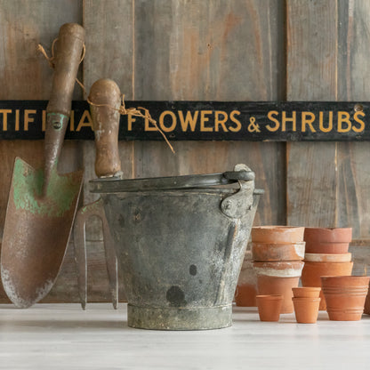 Tiny Rustic Salesman Sample Galvanised Bucket