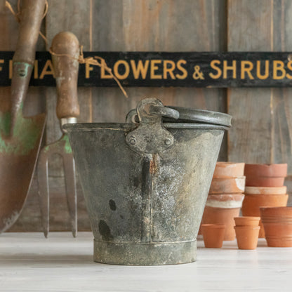 Tiny Rustic Salesman Sample Galvanised Bucket