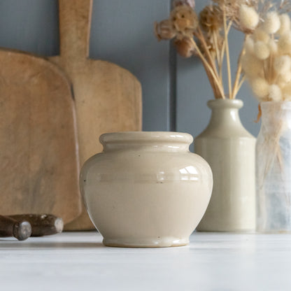 Vintage Boudja Manoli Yaghourt Co Stoneware Yoghurt Pot #2