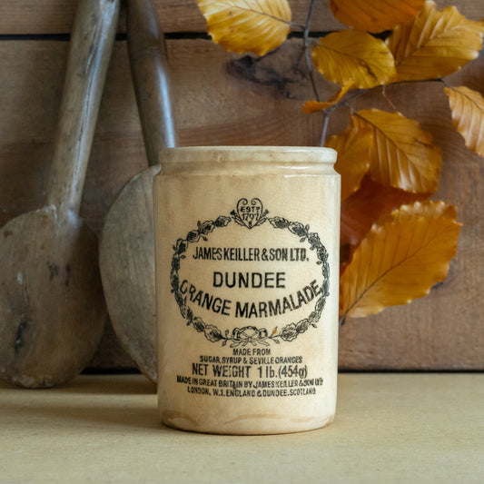 Vintage James Keiller Orange Marmalade Pot