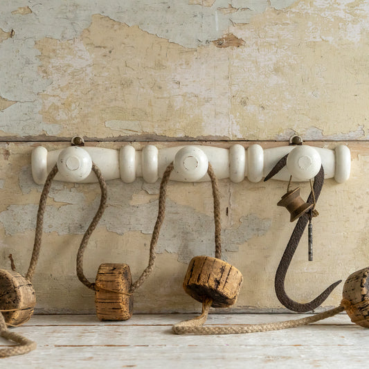 White Painted Coat Hooks