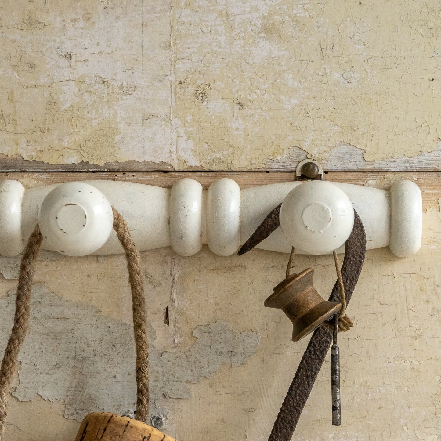 White Painted Coat Hooks