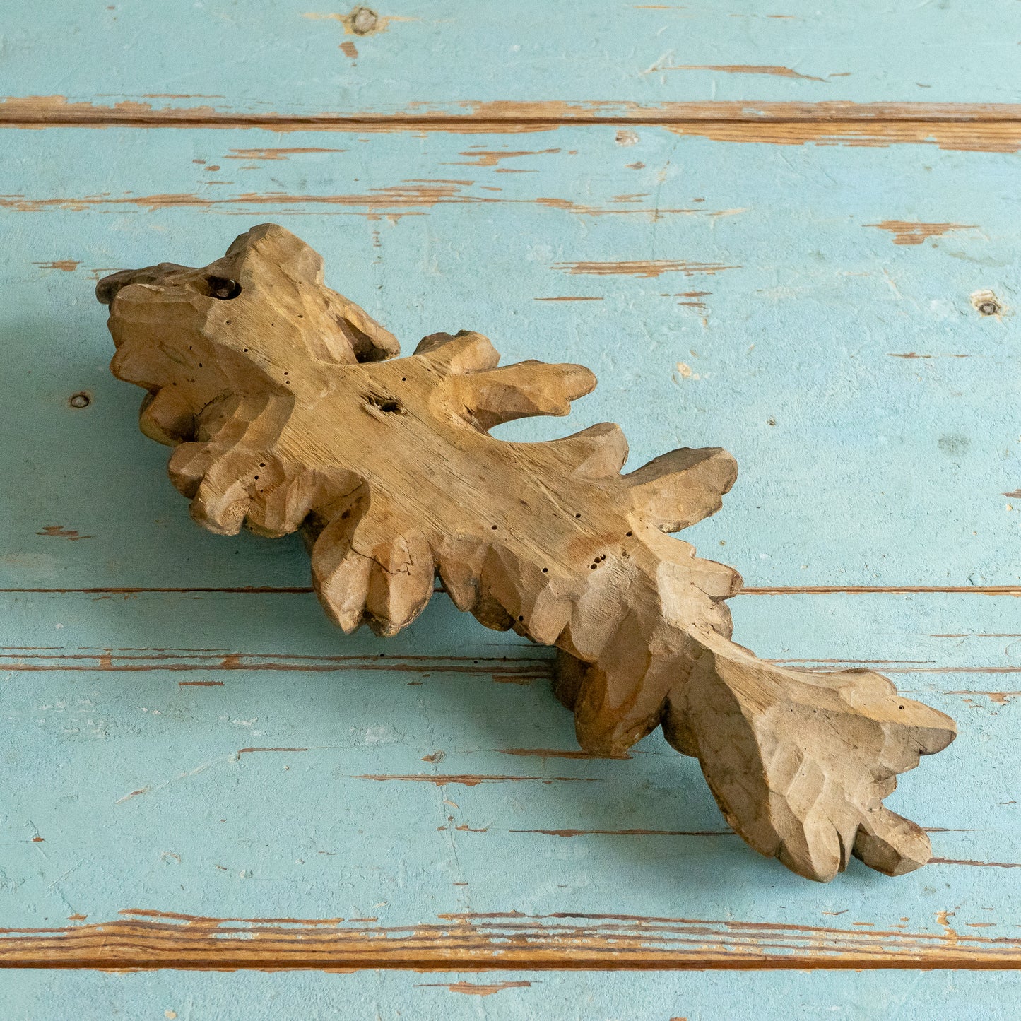 Antique French Highly Decorative Carved Wooden Fragment