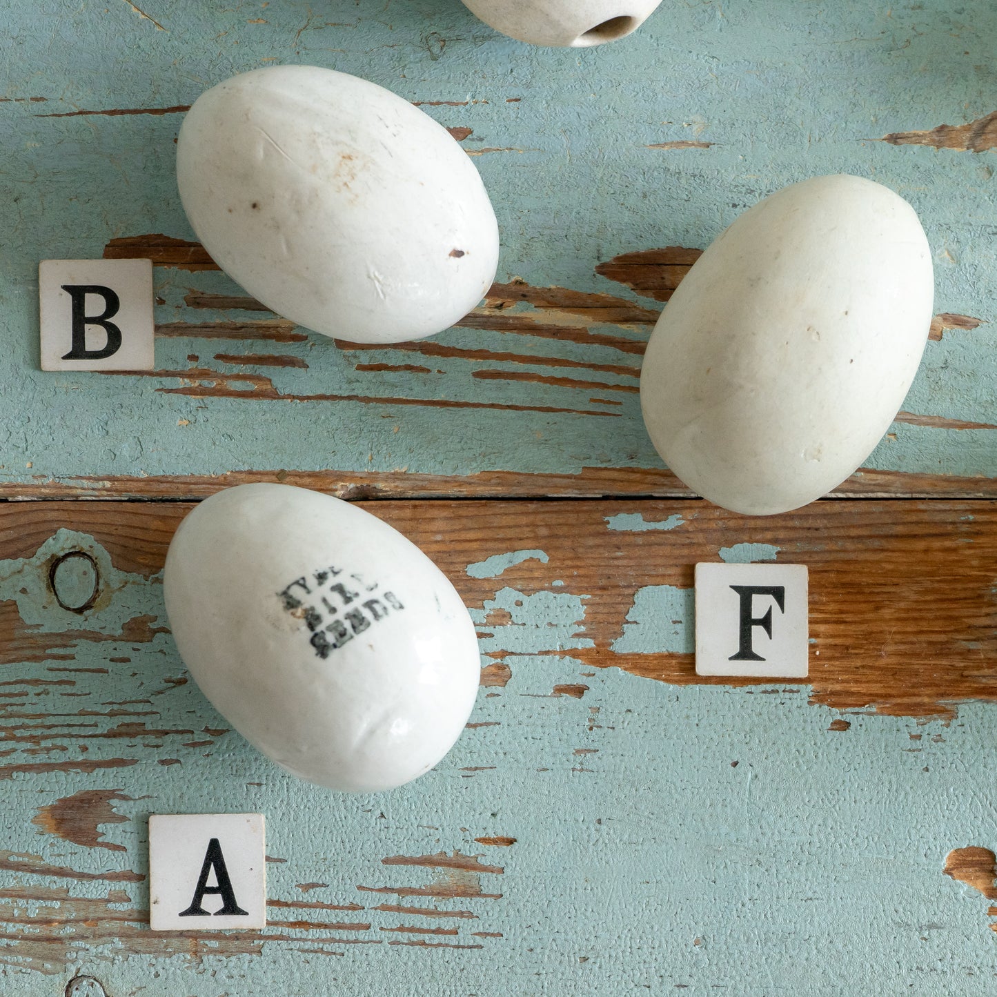 Antique Ceramic Broody Egg