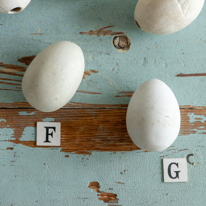 Antique Ceramic Broody Egg