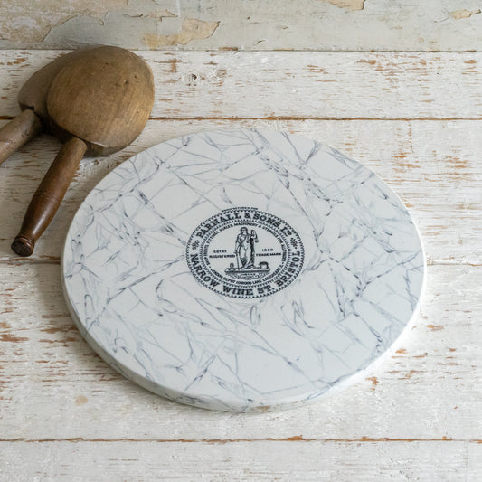 Antique Marbled Ironstone Parnall & Sons Scale Plate