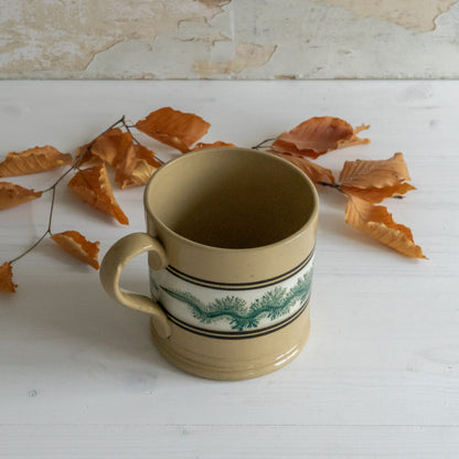 Antique Green Mocha ware Mug