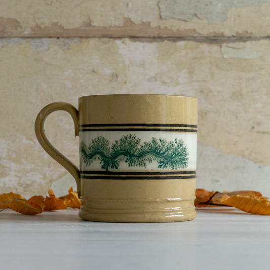 Antique Green Mocha ware Mug