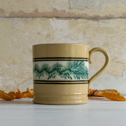 Antique Green Mocha ware Mug