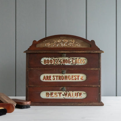 Stunning Antique Set of Shop Advertising Drawers