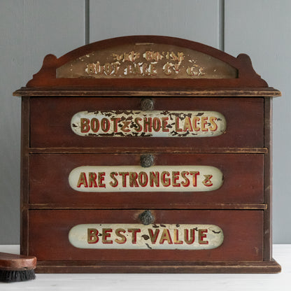 Stunning Antique Set of Shop Advertising Drawers