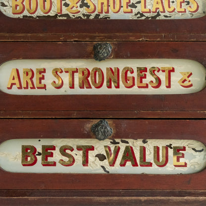 Stunning Antique Set of Shop Advertising Drawers