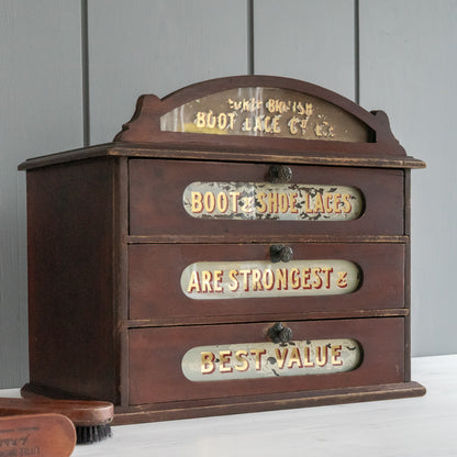 Stunning Antique Set of Shop Advertising Drawers