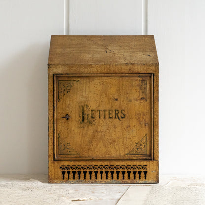 Antique Toleware Letter Box