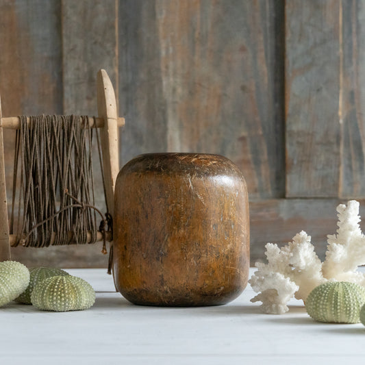 Antique Wooden Stable Noggin