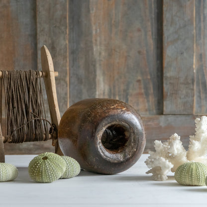 Antique Wooden Stable Noggin