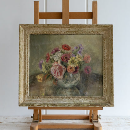 Beautiful Framed Floral oil Painting