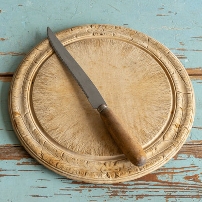 Carved Wooden Bread Board