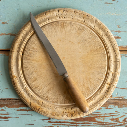 Carved Wooden Bread Board