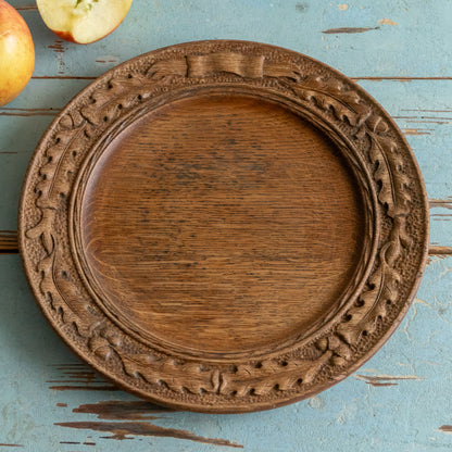 Carved Wooden Plate