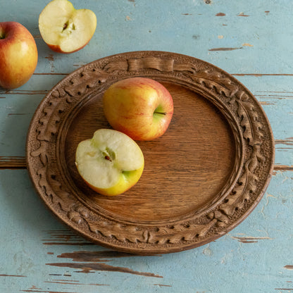 Carved Wooden Plate